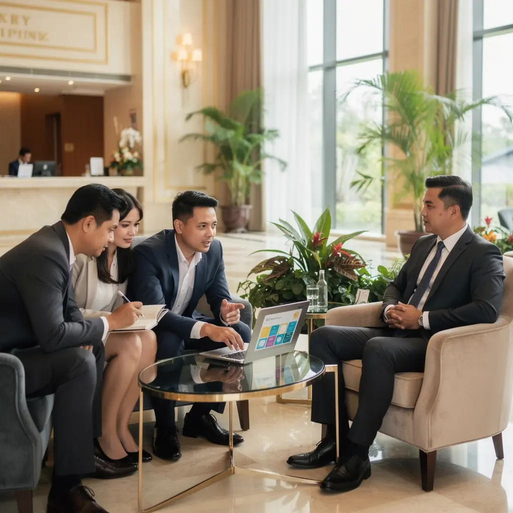 A close-up of a press release document being reviewed by a client, highlighting important media contacts.